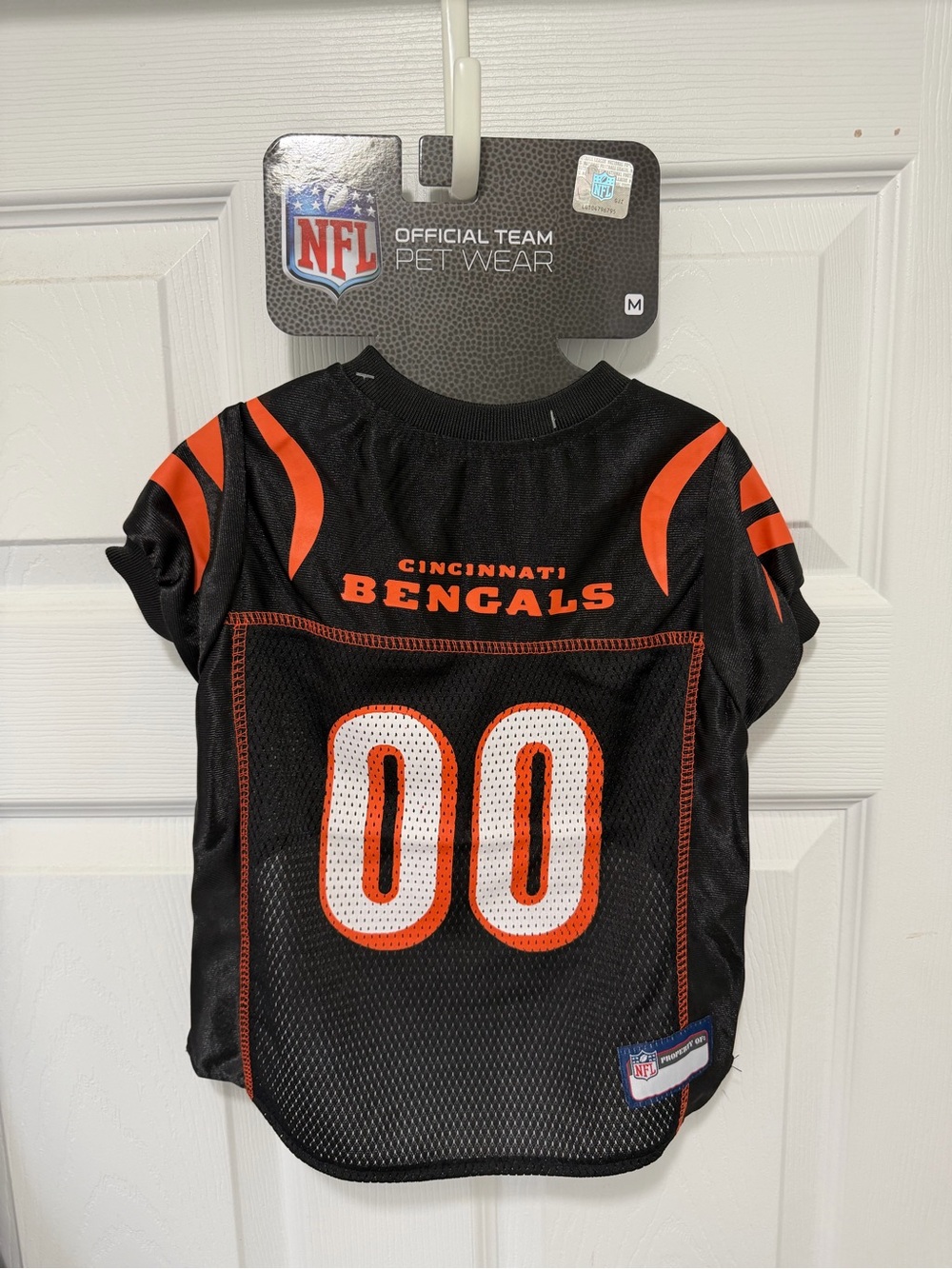 NFL Cincinnati Bengals Pet Wear Black and Orange Pet Jersey